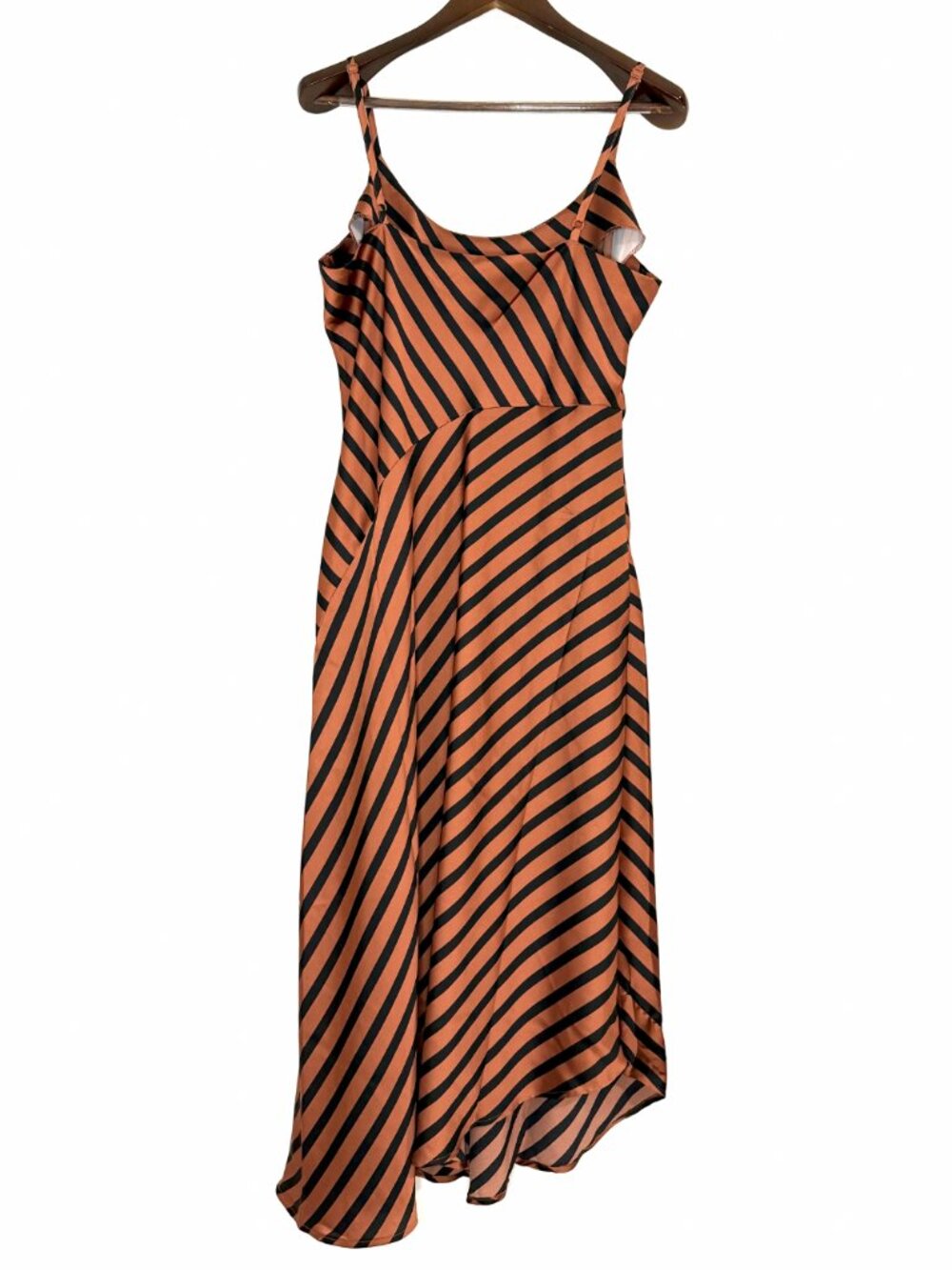 A New Day Womens Copper & Black Satin String-Strapped Dress - XXL - Picture 3 of 8